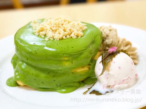 RAINBOW PANCAKE レインボーパンケーキ 【日本橋高島屋】 催事限定!抹茶クリームと桜アイスの春のパンケーキ