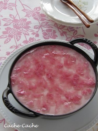 桜のヨーグルトムース♪