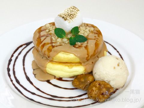 RAINBOW PANCAKE レインボーパンケーキ 【横浜高島屋】 催事限定!ロイヤルミルクティーのパンケーキ 焦がしバター塩キャラメルアイスを添えて