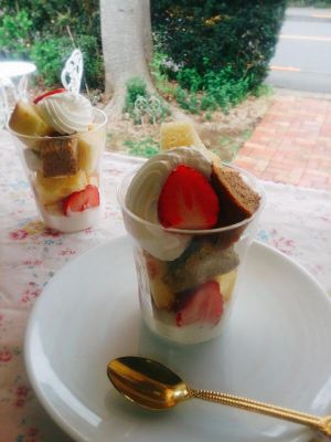 春のシフォンパフェ♪