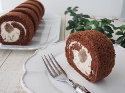イタリア栗のロールケーキ