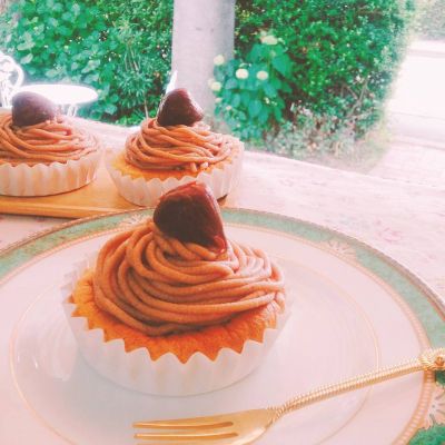 シフォンで、モンブラン!
