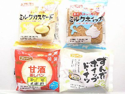 じんだん本舗監修・生くりぃ~むどら焼き(じんだん・だだちゃ豆)&ずんだホイップドーナツ@フジパン