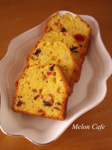 【簡単レシピ】混ぜて焼くだけ☆簡単パウンド生地の「フルーツケーキ」