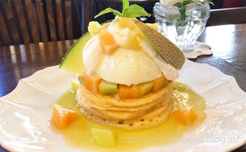 Cafe Ange カフェアンジェ 【篠崎】 6月限定!メロンミルクパンケーキ