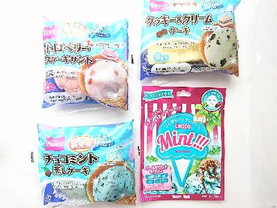 CHOCO MILK LOVES(チョコミン党)・COOL&DELICIOUS×チョコミント蒸しケーキ&クッキー&クリームケーキ@敷島製パン