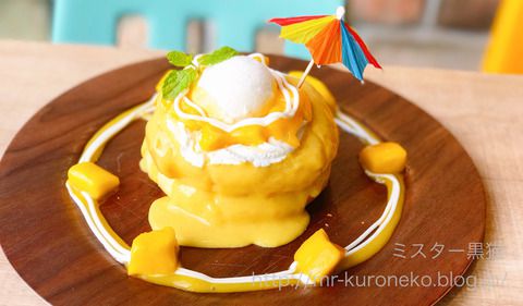 3 STARS PANCAKE スリースターズパンケーキ 【武蔵小杉】 パンケーキツアーズ2017限定!マンゴーとココナッツの常夏パンケーキ