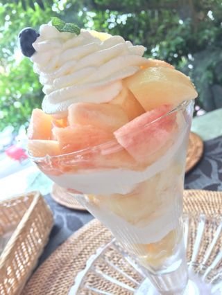 桃パフェ★松本フルーツ