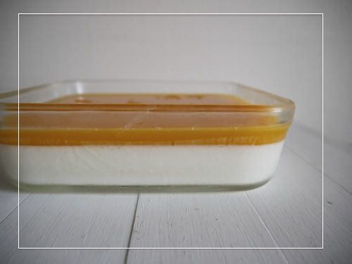 オレンジとヨーグルトのゼリー