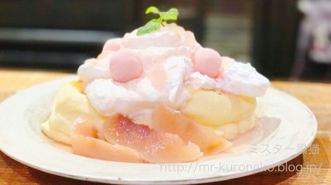 ESPRESSO D WORKS 渋谷 エスプレッソディーワークス 【渋谷】 期間限定!ピーチ&ピーチパンケーキ