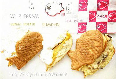 PUMPKIN LOVE(かぼちゃ愛)・神降臨×冷やしたい焼き(かぼちゃプリン&ホイップ・安納芋あん&ホイップ)@くりこ庵