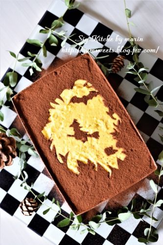 またもやカボチャのティラミス試作、そして、お菓子レッスン茶会のお知らせ