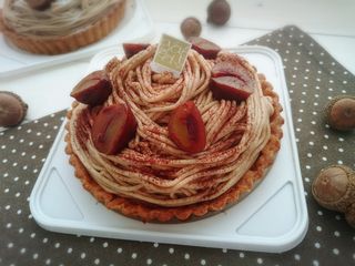 絶品モンブランタルトの完成!