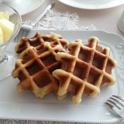 ホシノでワッフル