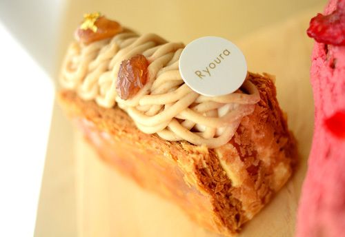 【リョウラ】杏子の酸味とマロンクリームのコク!ミルフィーユ マロン アブリコ