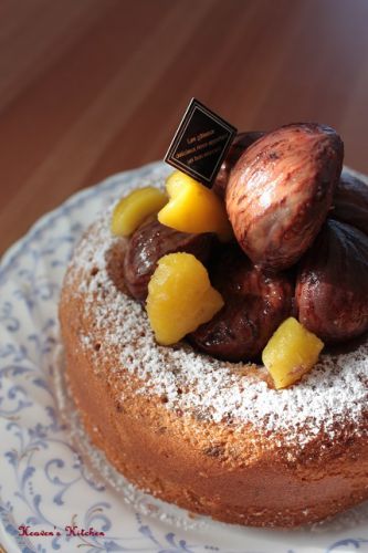 栗のリングケーキ。