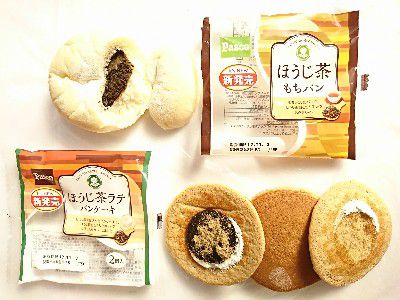 HOJICHA MOCHI PAN(ほうじ茶もちパン)&HOJICHA LATTE PANCAKE(ほうじ茶ラテパンケーキ)@敷島製パン(PASCO)