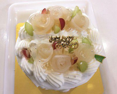 ハーフバースデイのケーキ
