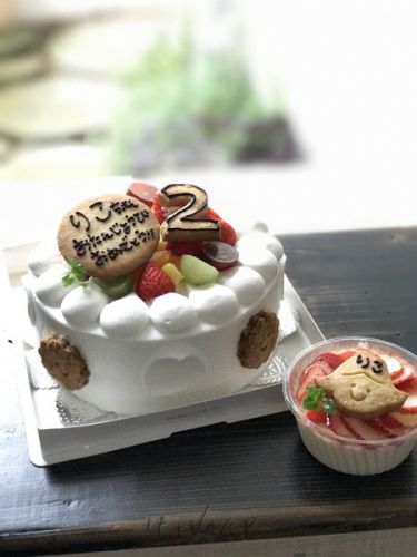 *バースデーケーキと焼菓子詰め合わせ