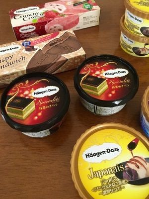 スタバ ショット&チョコレートとハーゲンダッツ 抹茶のオペラ♪