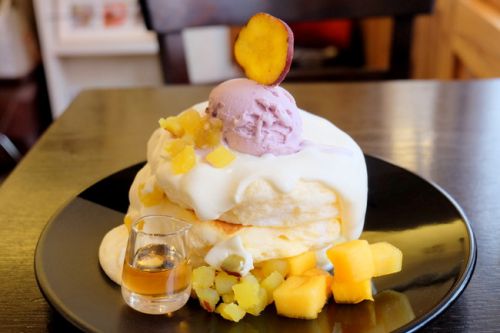 【北千住】茶香 ちゃか 期間限定・おいもちゃんパンケーキ