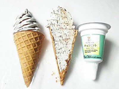 CHOCO MINT LOVES(チョコミント党)・CIROL CHOCO(チロルチョコ)・WAFFLE CORN(チョコミントワッフルコーン)&ワッフルコーン(チョコミント)