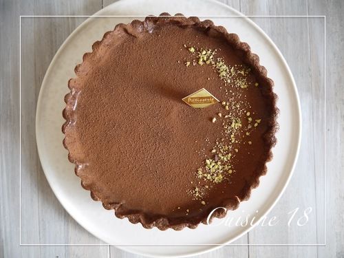 チョコレートのタルト