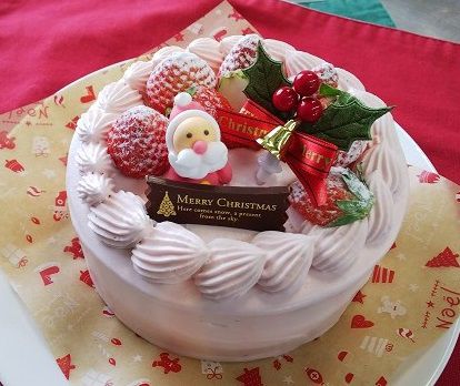 いちごのクリスマスケーキ