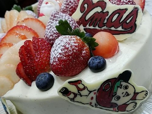 ★毎日クリスマスケーキ3個目、広島カープ☆