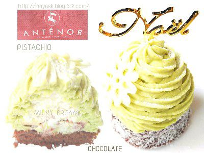 PISTACHIO×CHRISTMAS・サクサクピスタチオとアーモンドのツリーモンブラン@ANTENOR