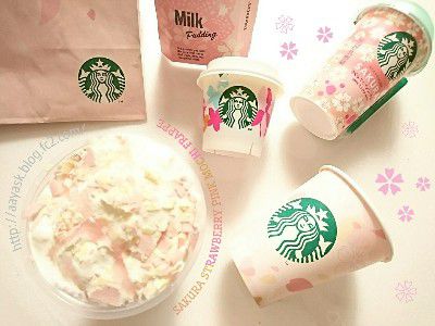 SAKURA SWEET(さくら収穫祭)・SAKURA MILK PUDDING(さくら・ミルクプリン)@STARBUCKS COFFEE
