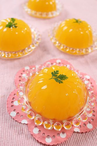 手打ちうどんとフルーツゼリー