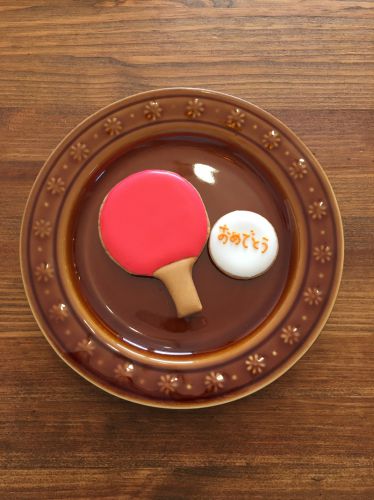 卓球のクッキー