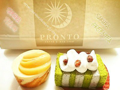 SAKURA SWEET(さくら収穫祭)・学校法人三幸学園×未来のパティシエ監修・ごまっ茶ムース&桜香る白桃シャルロット@PIONT