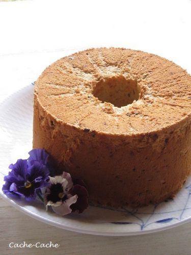 バナナとチョコチップのシフォンケーキ♪