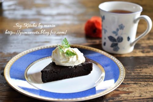 ガトショコ・レアチーズケーキは宴会のデザートに