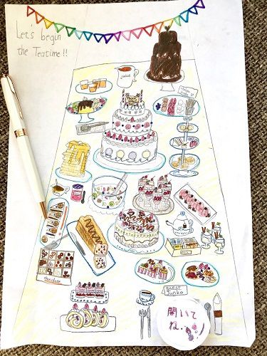 ケーキがずらり!嬉しいサプライズ。