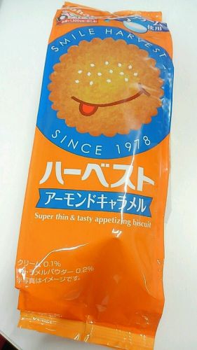 ハーベストアーモンドキャラメル♪東ハト