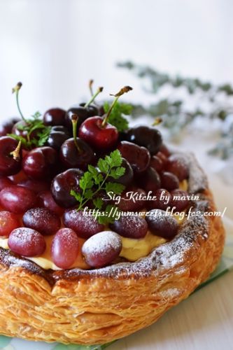 MG2の誕生日はいつものバースデー・パイ・ケーキ