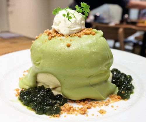 【秋葉原】 ザ・フレンチトーストファクトリー ヨドバシAkiba店 抹茶タピオカみるくパンケーキ