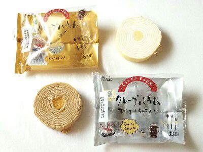 CRAPE BAUM ROLL(クレープバウム ロール)珈琲キャラメル&バニラ@PLECA
