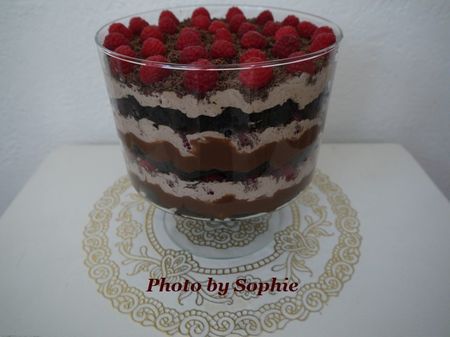 トリプルチョコレートのトライフル・ラズベリー入りのレシピ