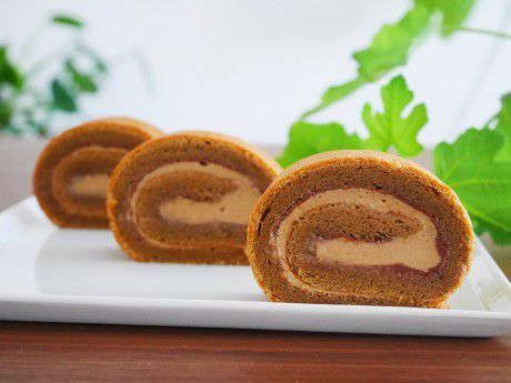 コーヒーロールケーキ♪