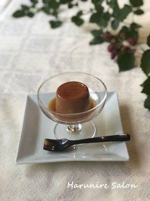 プリンとプルーンケーキ