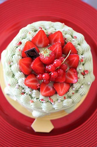 最後の!?抹茶と苺のショートケーキ