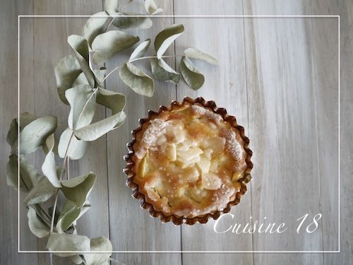 リンゴとアーモンドのケーキ
