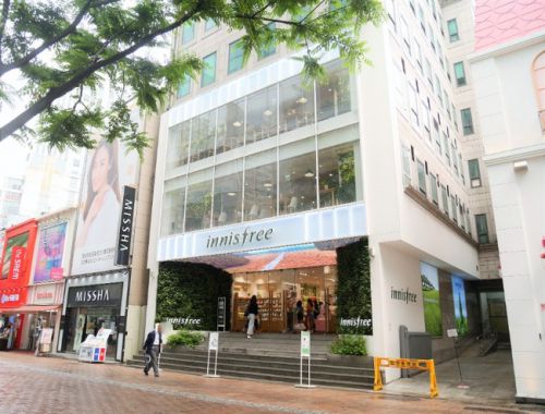 【韓国ソウル】innisfree GREEN CAFEイニスフリーグリーンカフェ明洞店 スフレホットケーキ