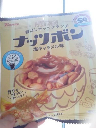 カンロ ナッツボン 塩キャラメル味