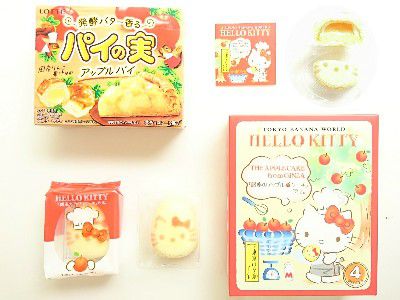 SANRIO(サンリオコラボ)×HELLO KITTY(キティちゃんの)銀座のりんごケーキです。()&パイの実(アップルパイ)~