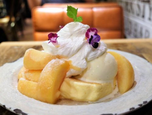 【渋谷】 Espresso D Works Shibuya エスプレッソ ディー ワークス 渋谷店 季節のフルーツパンケーキ